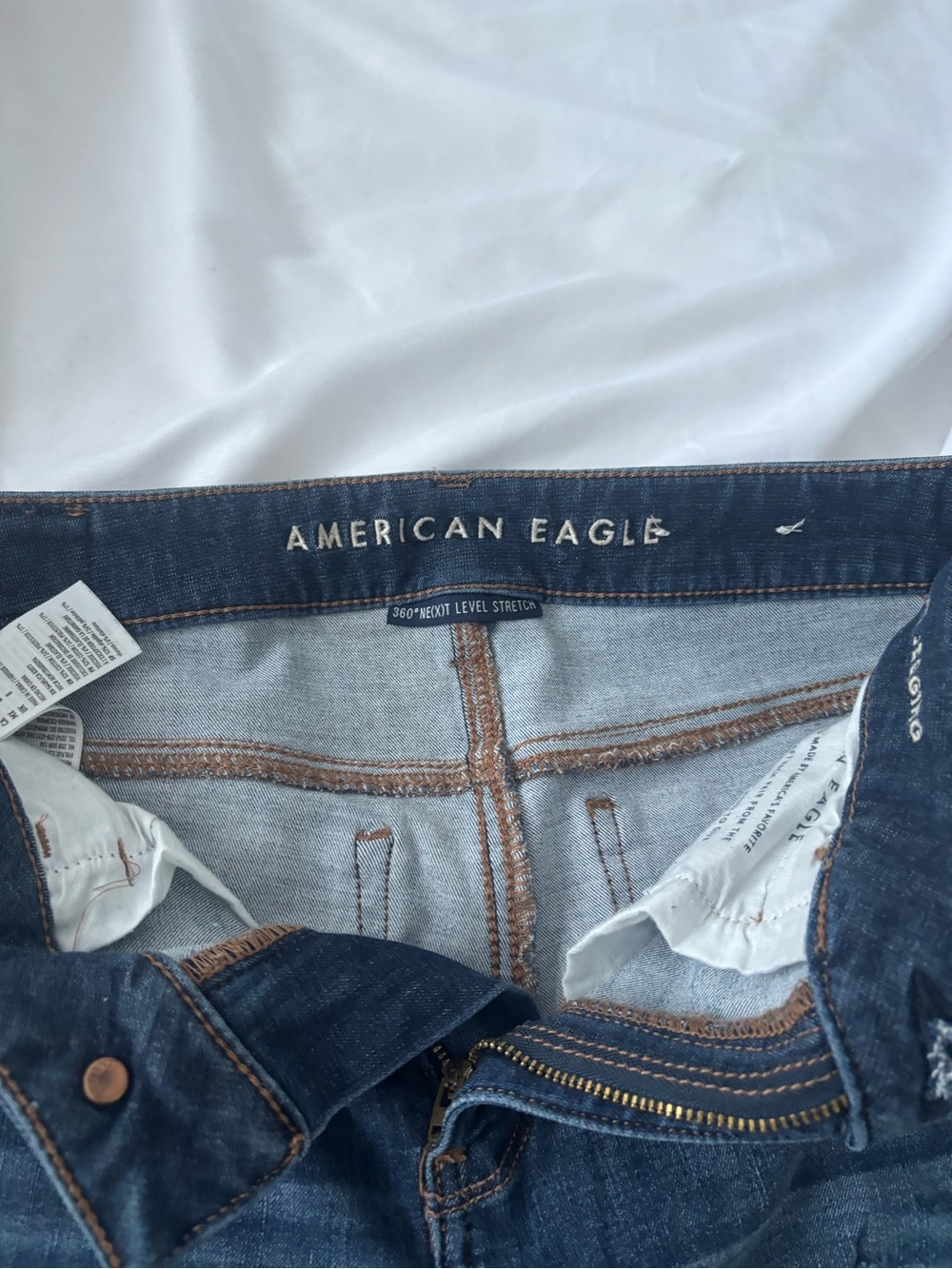 American Eagle Outfitters Women's Dark Blue Skinny Jeans